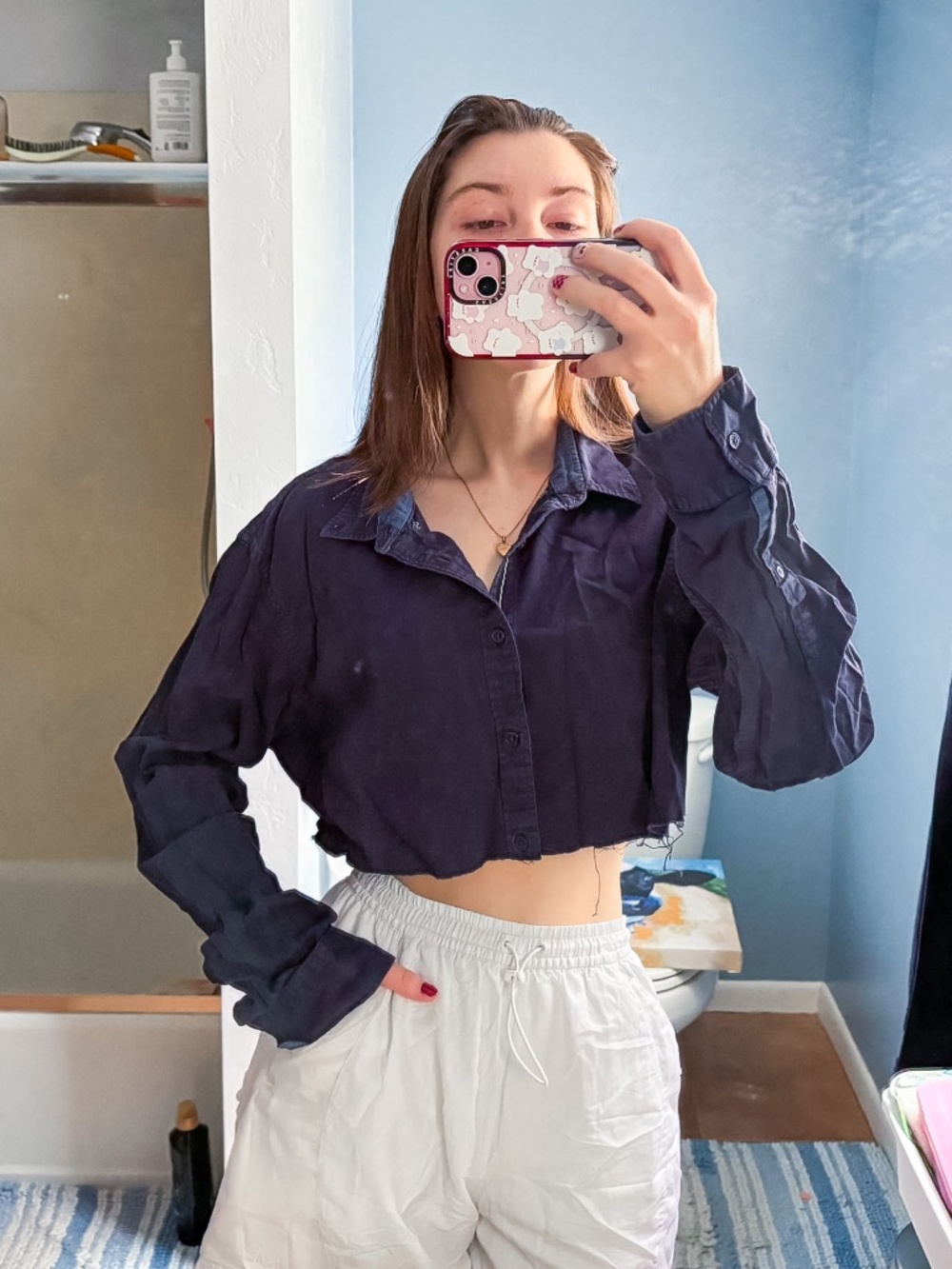 Cropped Button Down